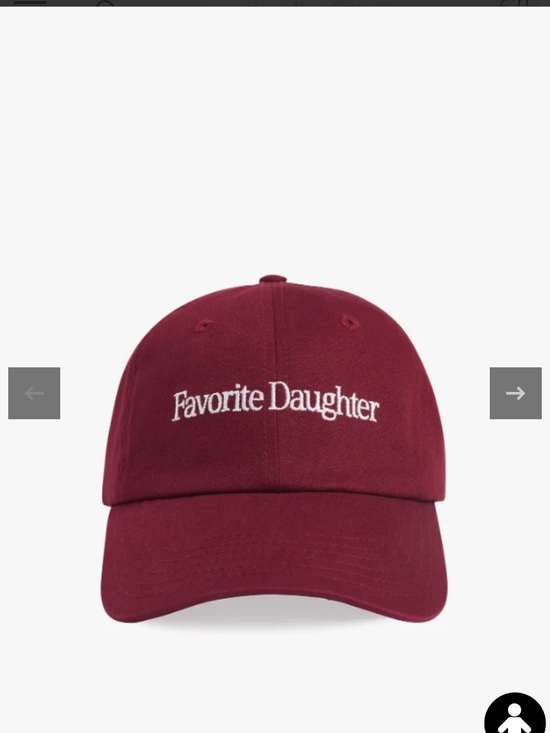 Favorite Daughter Accessories - Favorite Daughter Burgundy (sangria nights) Baseball Cap with White Embroidery